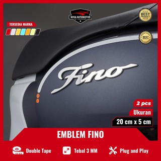 สติกเกอร์โลโก้ FINO FINO YAMAHA FINO แบบนูน อุปกรณ์เสริม สําหรับ FINO 2 ชิ้น