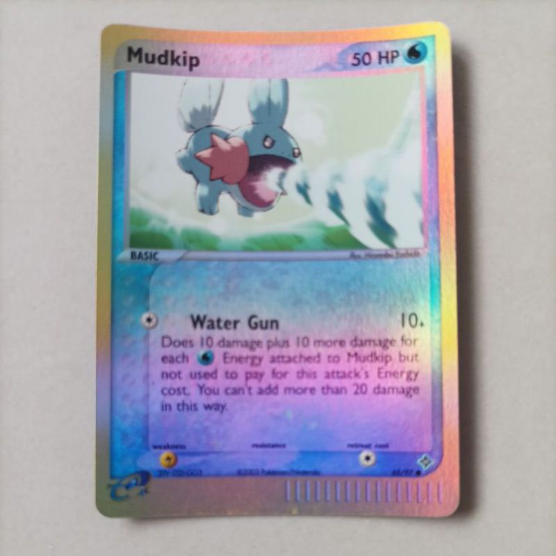 โปเกมอน MUDKIP EX DRAGON COMMON REVERSE FOIL