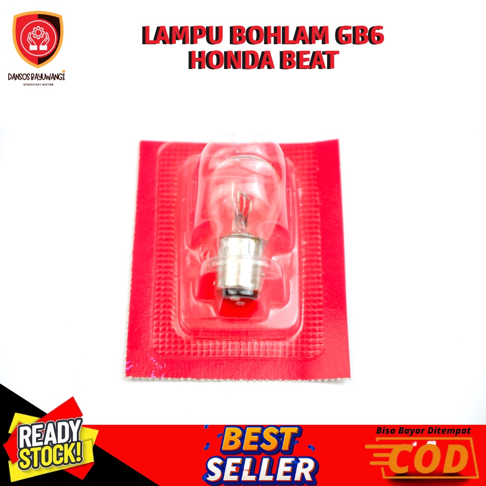 HONDA หลอดไฟหลัง / ไฟสต๊อปหลัง Honda BeAT, Spacy FI, Supra X, scoopy 34906-GB6-921