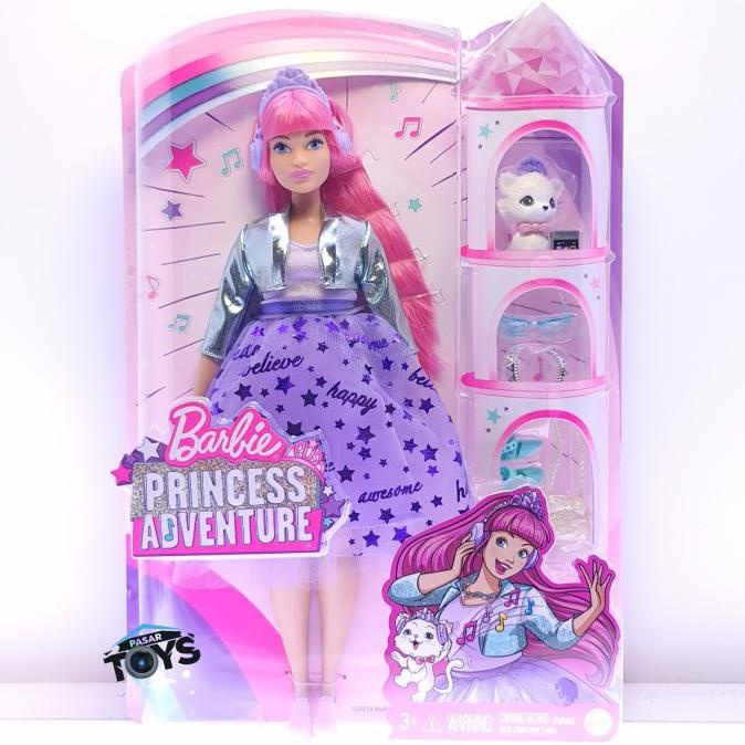 Barbie Princess Adventure Daisy Doll Princess Fashion Curvy Pink Hair