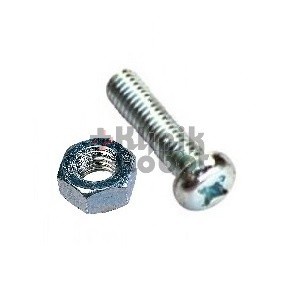 Kr18324 M4 X 10 Bolt Jp พร้อมน็อต (10 ชิ้น)