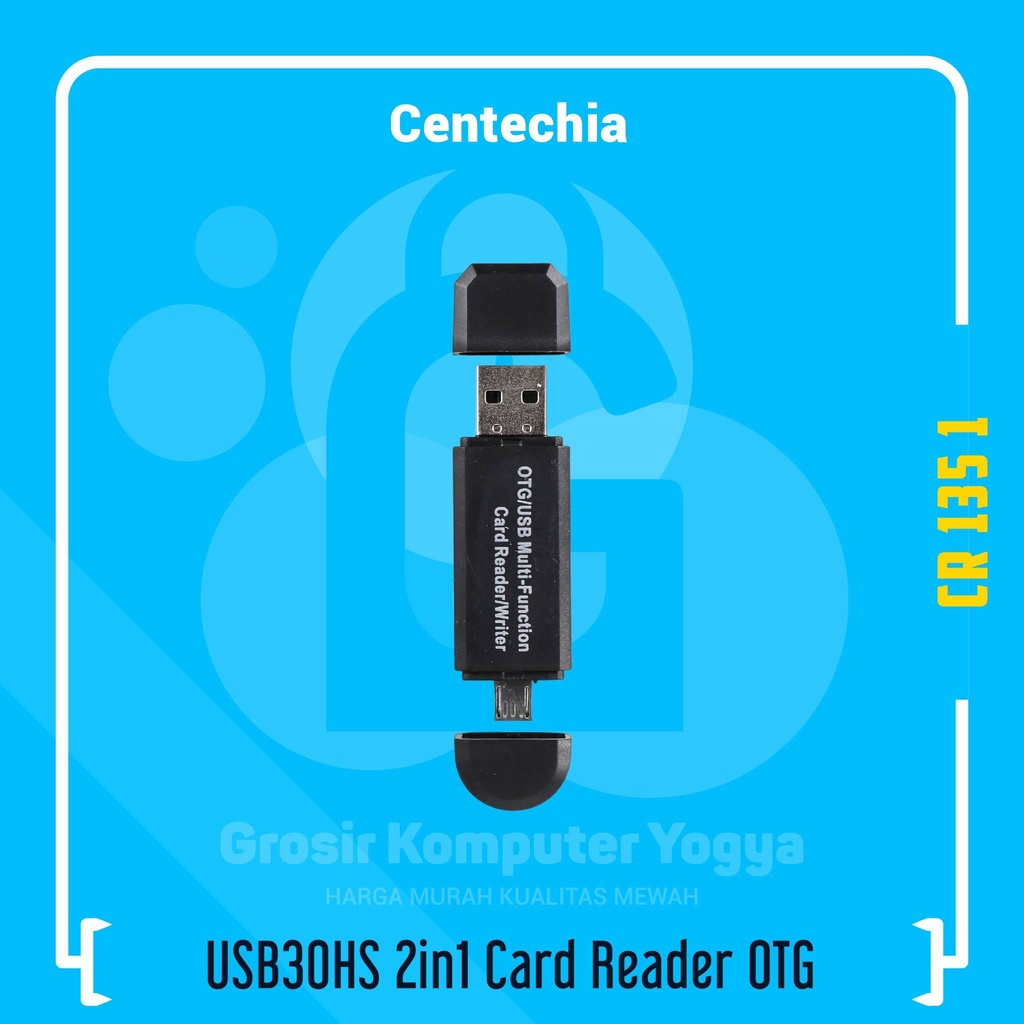 Centechia USB30HS 2in1 MicroSD SD Card OTG USB 2.0 เครื่องอ่านการ์ด