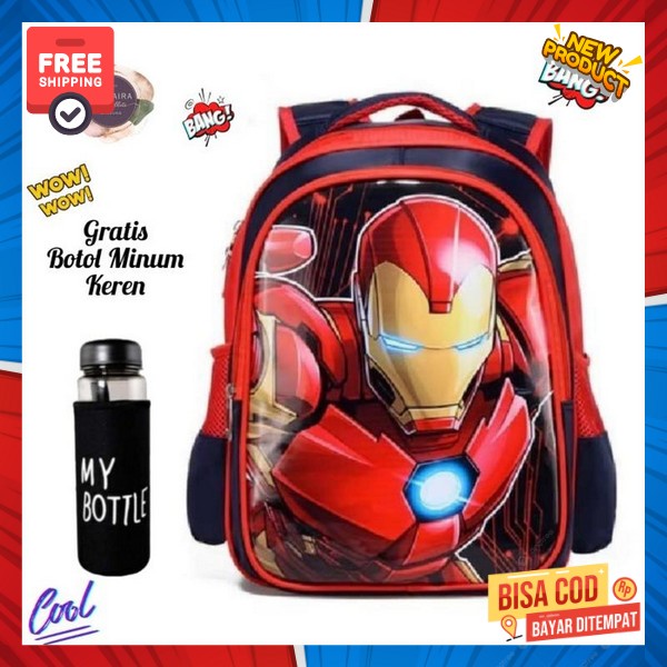 กระเป๋าเป้สะพายหลัง School Backpack School Bagpack Tsa School Plain Childrens Backpack Korean Style 