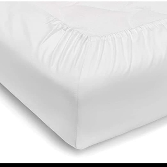 ผ้าปูที่นอน/ผ้าปูที่นอนเท่านั้น Hotel White Microtex LINEN HOTEL พร้อมยางยืด - 200x200, HEIGHT 25cm