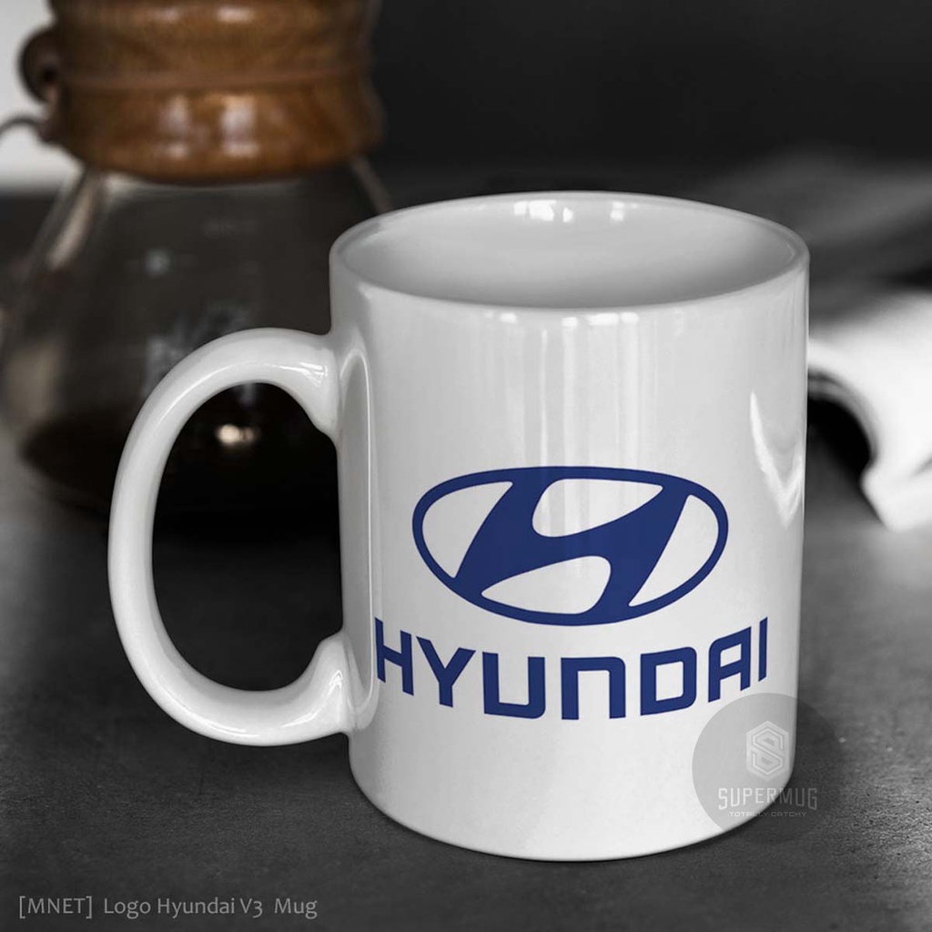 แก้วสัญลักษณ์ Hyundai V3 แก้วโลโก้รถถ้วยเซรามิกไอคอน