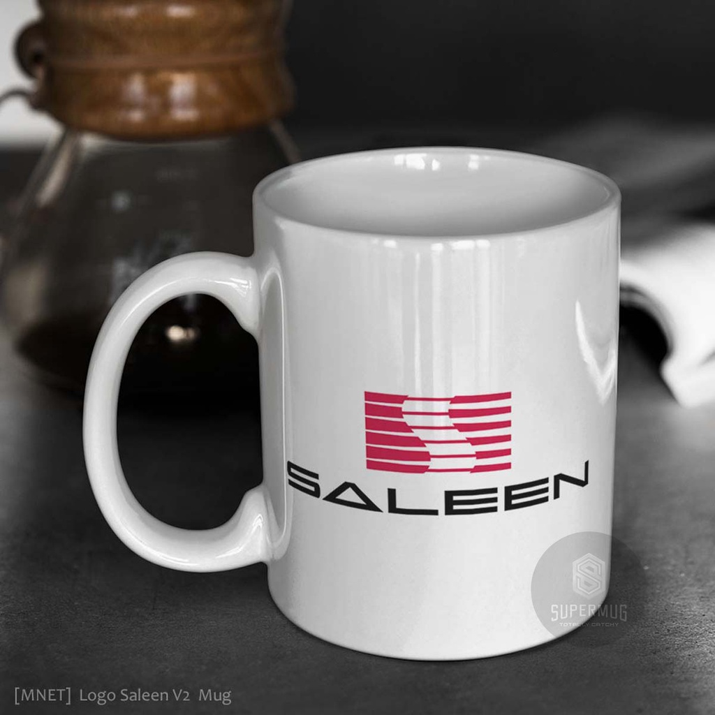 Saleen Symbol Mug Glass V2 โลโก้รถ Ceramic Cup Icon