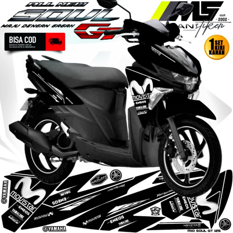 สติ๊กเกอร์รูปลอก Striping Variation Mio Soul Gt 125 2015-2023 ใหม่ Yamaha Mio Soul Gt 125 Led Yamaha