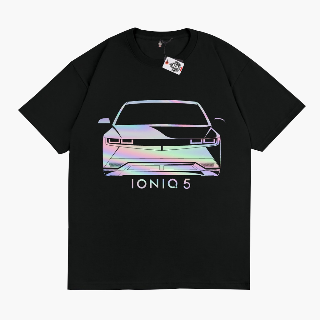KRMK เสื้อยืด Unisex Distro พร้อม HYUNDAI IONIQ 5 FRONT Automotive Car Image