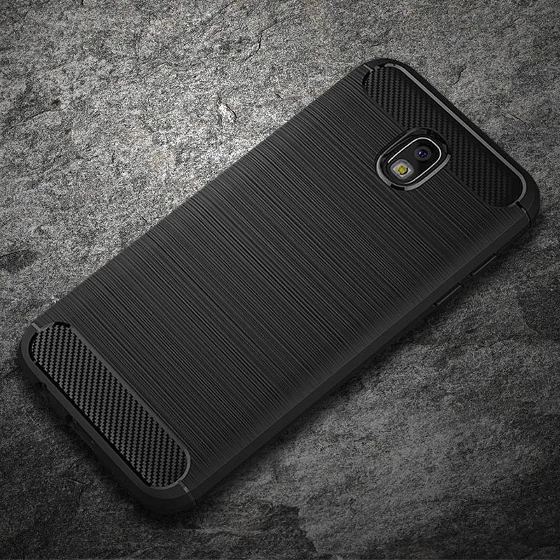 CASE SLIM FIT SAMSUNG J3 J3 PRO J4 J4 PLUS J7 J7 2015 J7 CORE J7 DUO J7 PRO J2 PRO CASING CARBON SIL