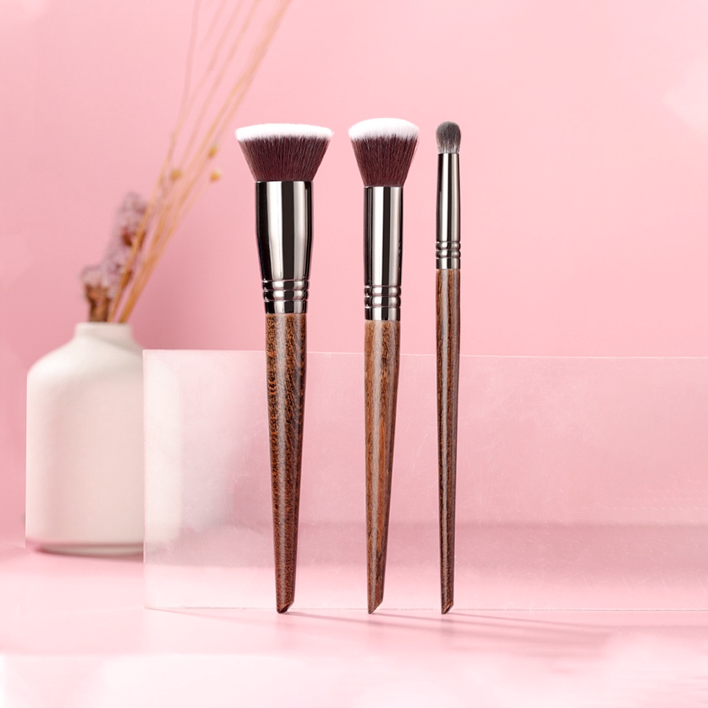 【OVW】 ชุดแปรงแต่งหน้าอายแชโดว์รองพื้นอุปกรณ์แต่งหน้า 3 ชิ้น N12N85N48