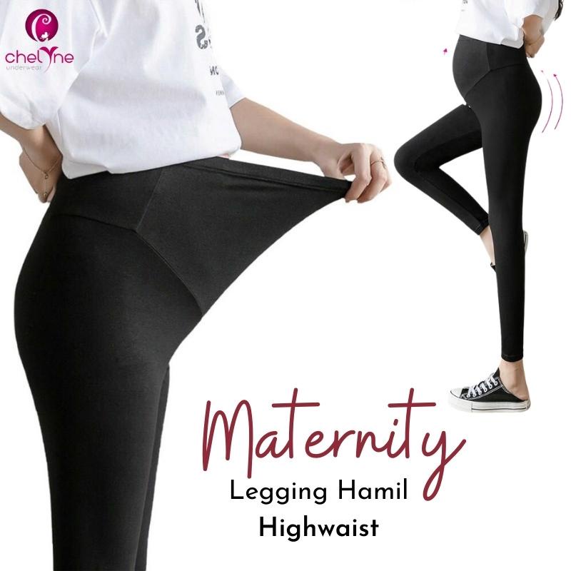 Chelyne Highwaist Long Maternity Leggings H6858 เลกกิ้งคนท้อง