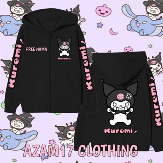 เสื้อแจ็กเก็ตกันหนาว มีฮู้ด แต่งซิป ลายการ์ตูนอนิเมะ Kuromi My Kuromi Fantasy Magic Melody สําหรับเด็กผู้ชาย และเด็กผู้หญิง