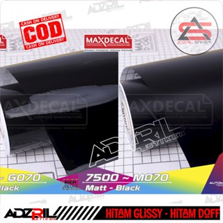 Scotlet Maxdecal glossy Black - matt (doff) 7500- G070/7500- M070 / สก๊อตเล็ตรถจักรยานยนต์ / สก๊อตเล็ตรถยนต์ / สก๊อตเล็ตตู้ปลา / สก๊อตเล็ตมันวาว / สติกเกอร์ doff / สติกเกอร์กันรอยขีดข่วน / สก๊อตเล็ต htiam แวววาว / doff Black Scotlet / ม้วนรูปลอกโลหะ&lt;Unk&gt;