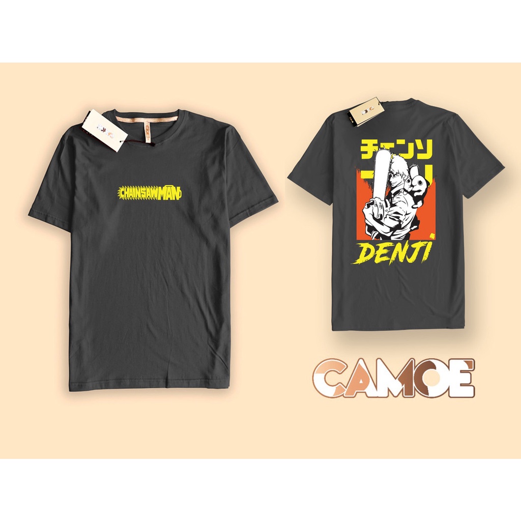 เสื้อยืด Front Back Anime Chainsaw Man Denji Japan
