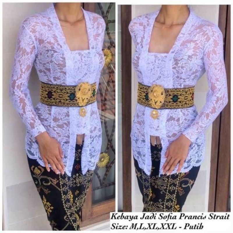 Balines Brocade Kebaya Premium Brocade Kebaya Kubaru แขนยาว Kebaya