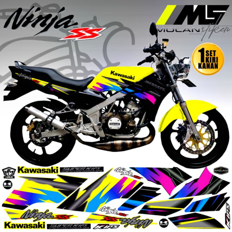 สติ๊กเกอร์รูปลอก Striping Variation Ninja SS 150 SE Special Limited Edition Ninja Ss 2010-2011-2012-