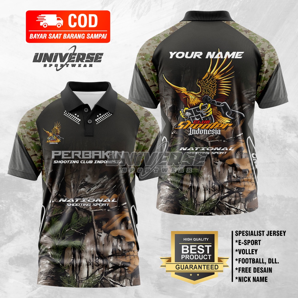 เสื้อล่าสัตว์ PERBAKIN JERSEY Camo Shirt Perbakin Jersey Shirt Perbakin Buff Camo Shirt - Hunting Bu