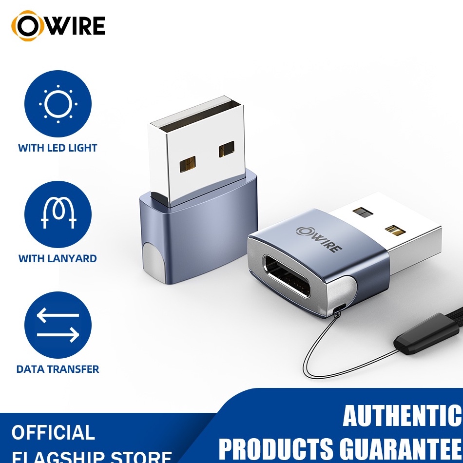 แนวโน้ม . OWIRE อะแดปเตอร์แท้ USB 2.0 USB เป็น Type C OTG