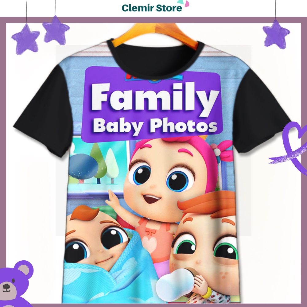 เสื้อยืดภาพเด็ก Baby John Little Angel Family สําหรับเด็กอายุ 1-12 ปี | Baby John Little Angel Famil