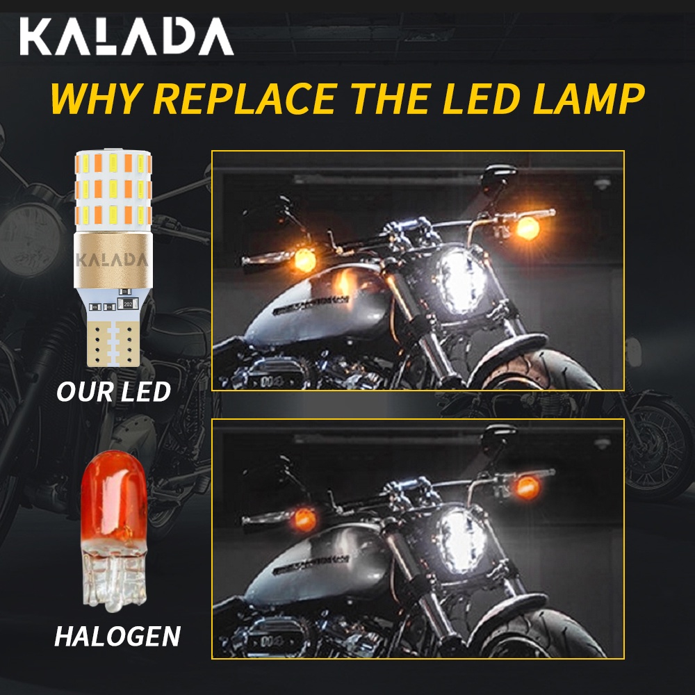 หลอดไฟตัดหมอก LED T15 W16W สําหรับจอดรถมอเตอร์ไซค์ 2 ชิ้น - รูปที่ 4