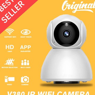 รับทันที !! กล้องวงจรปิด Ip CCTV V380 SNOWMAN WIFI HQ7S 1080 HD Wirelsss 360° กล้องวงจรปิดไร้สาย V380 360 องศา°.