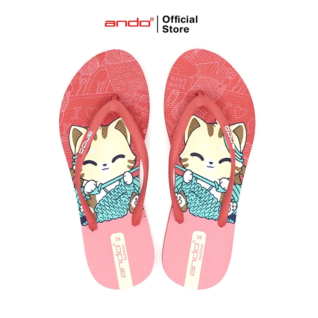 Ando รองเท้าแตะ Kessie อย่างเป็นทางการสําหรับผู้หญิง - Coral