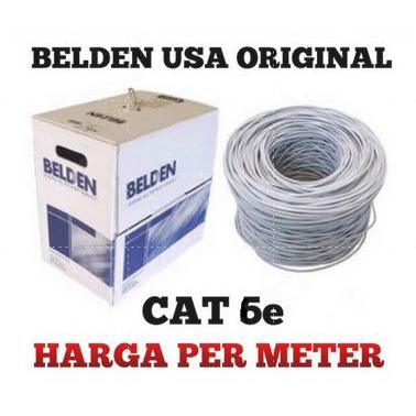 Belden UTP Cat 6e Lan Cable Belden USA Original ราคาต่อเมตร ori - CABLE/MTR