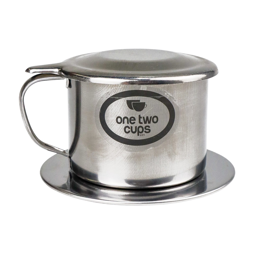 One Two Cups Vietnam Coffee Drip Coffee Filter 180 ml - LC1 - สีเงิน