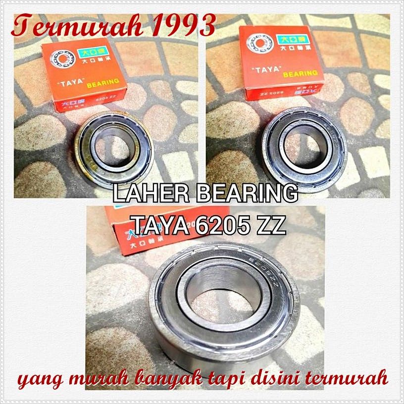 Laher BEARING TAYA 6205 ZZ & 6204 ZZ - 6205zz อะไหล่จักรยาน