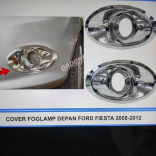 ฝาครอบแหวนไฟตัดหมอก โครเมี่ยม สําหรับรถยนต์ ford fiesta 2013 2008 2009 2010 2011 2012