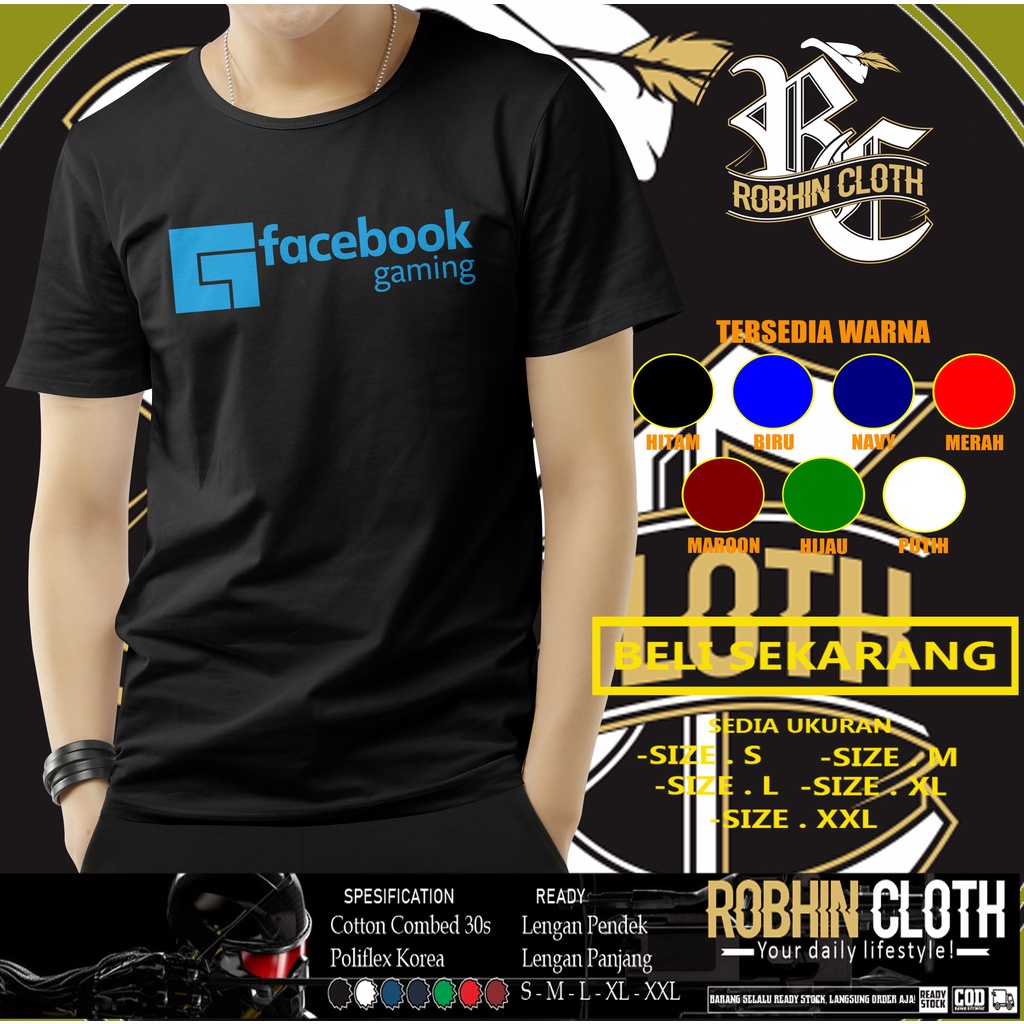Facebook Gaming Logo T-Shirt เสื้อเกม