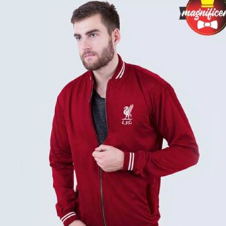 เสื้อแจ็กเก็ต LFC BILL SHANKLY VARSITY LFC BILL SHANKLY Jacket LFC Jacket THE REDS