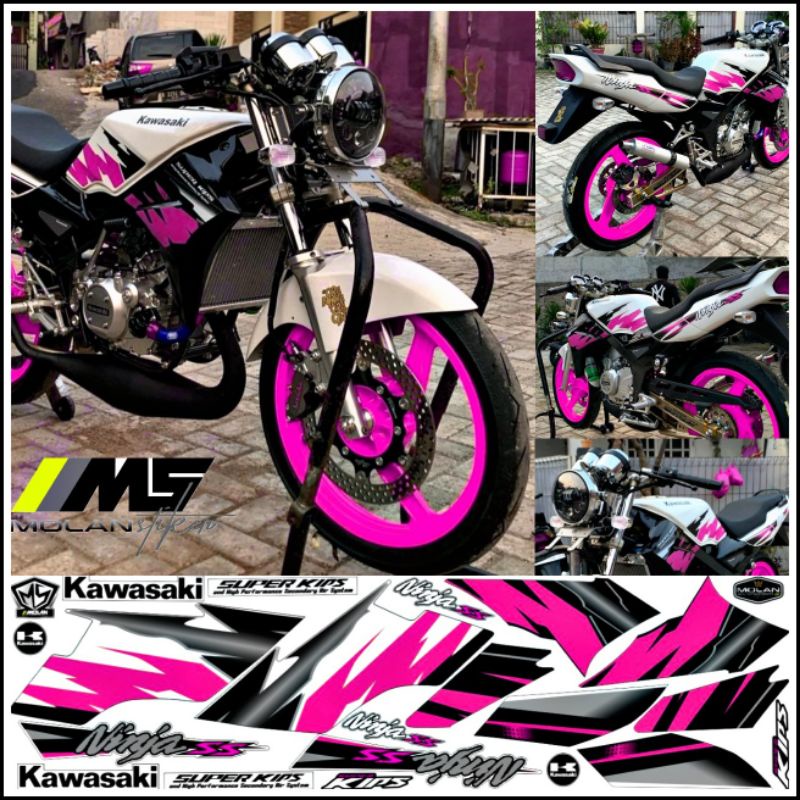 สติ๊กเกอร์รูปลอก Striping Variation Ninja SS 150 SE Special Limited Edition Ninja Ss 2010-2011-2012-