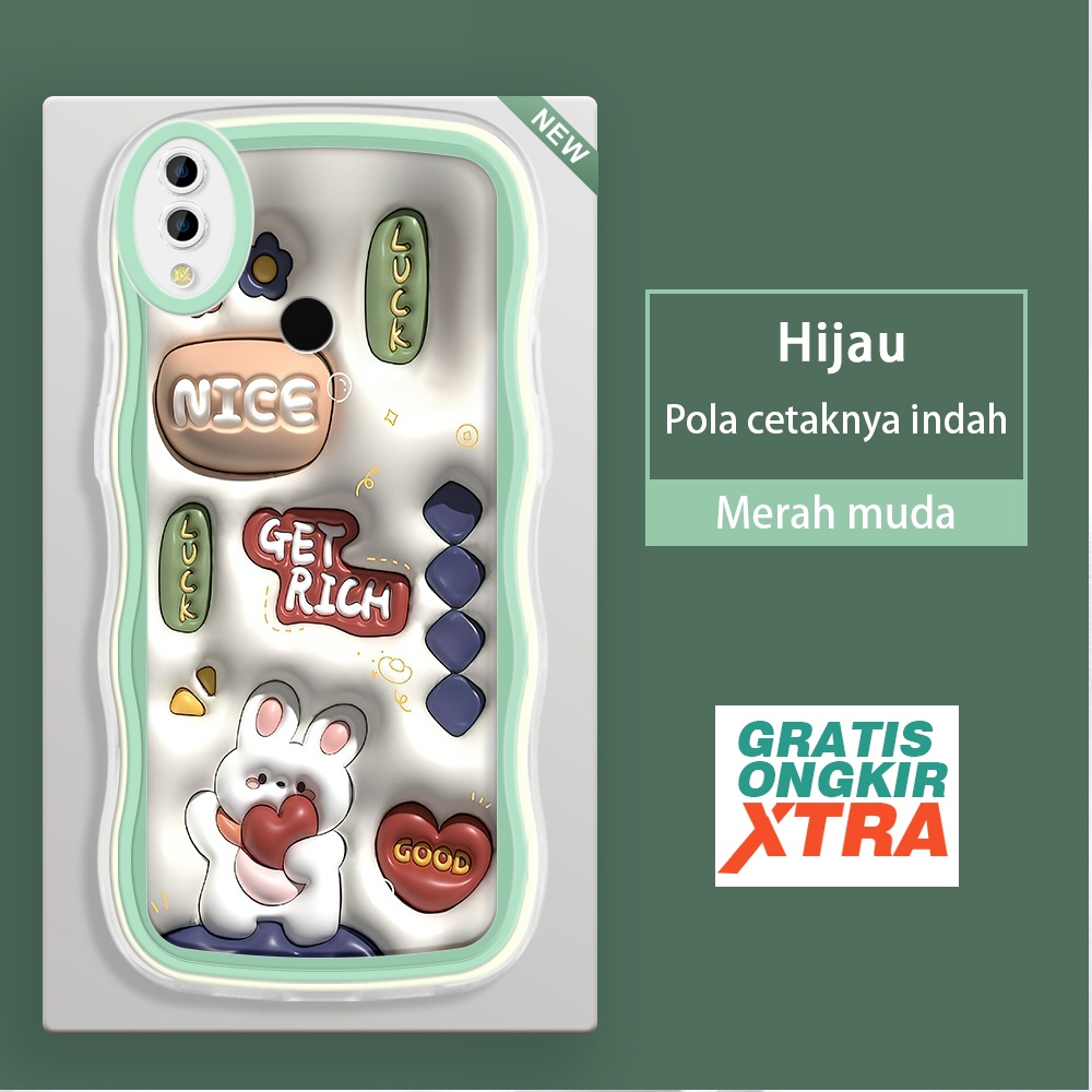 Redmi 8 7 8A 6 6A 4X A1 5Plus Plus Xiaomi Case 3D น่ารัก Be Rich Goodlucky NiceDay Kesing hp cassing