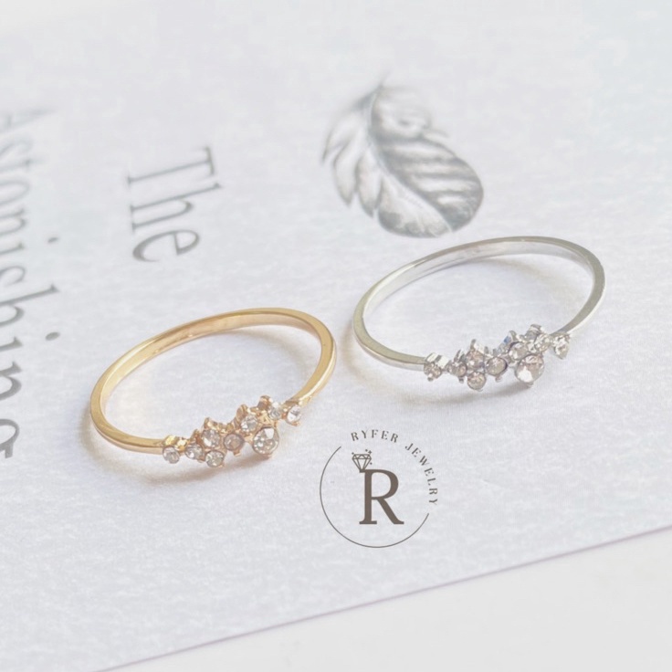 Orderz6Z0l RYFERJEWELRY 5 B ผู้หญิง ANTI-RUST TITANIUM RING RJC0019