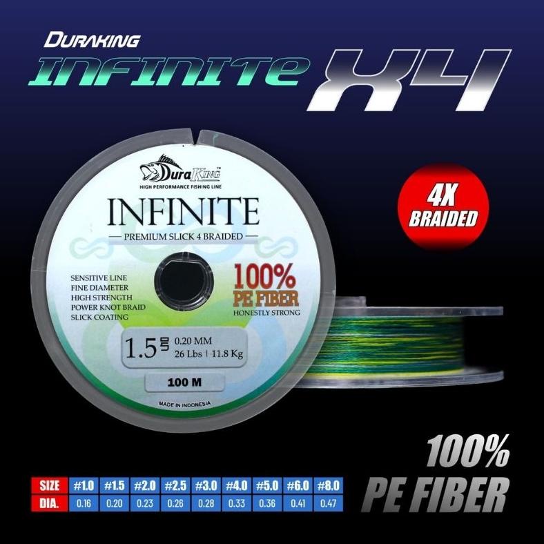 PE Duraking Infinite X4-100 M ไฟเบอร์ PE