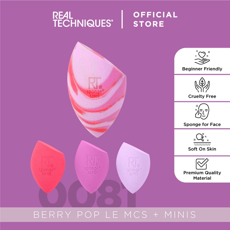 เทคนิคจริง 10008100 Berry Pop LE Miracle Complexion Sponge