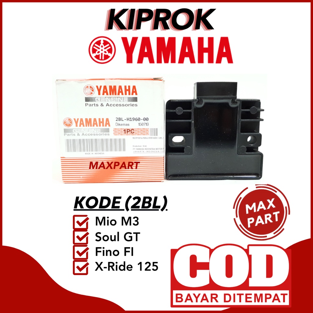 KIPROK REGULATOR 2BL Rectifier Comp Regulator YAMAHA MIO M3 SOUL GT FINO FI X-RIDE XRIDE 125
