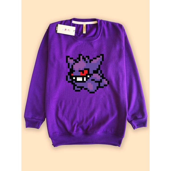 เสื้อสเวตเตอร์ Pokemon Gengar Pixel Art