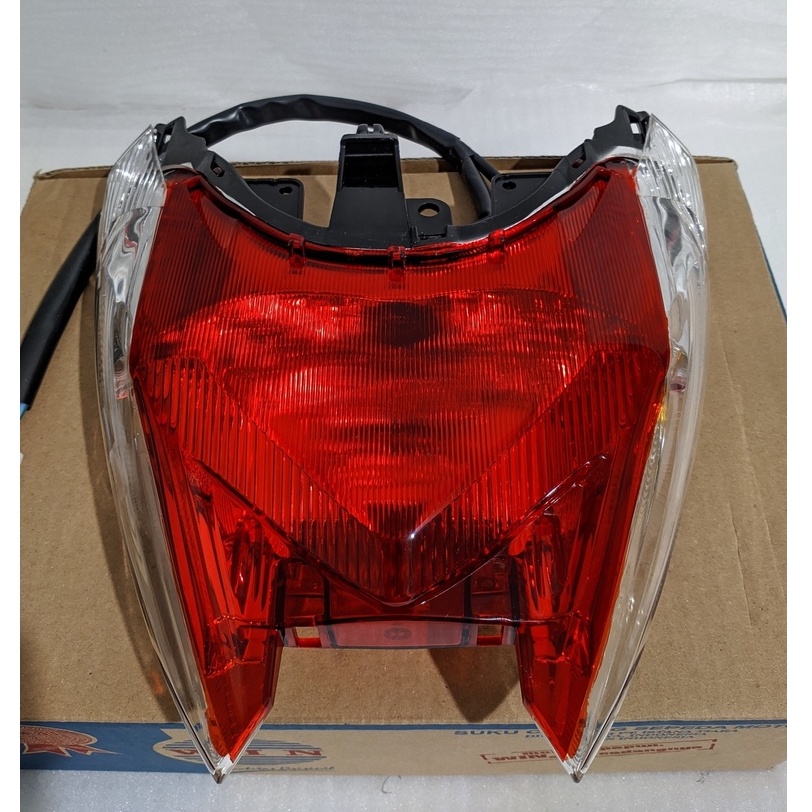 MERAH RAJAWALI MOTOR - ใบเลื่อยวงเดือน 110 / 125 2011 2012 2013 2014 สีแดง สีขาว | หยุดโคมไฟ assy WI