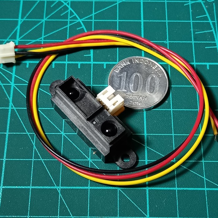 เซ็นเซอร์วัดระยะทางอินฟราเรด 10-80 ซม. Sharp Gp2Y0A21 Gp2Y0A21Yk0F