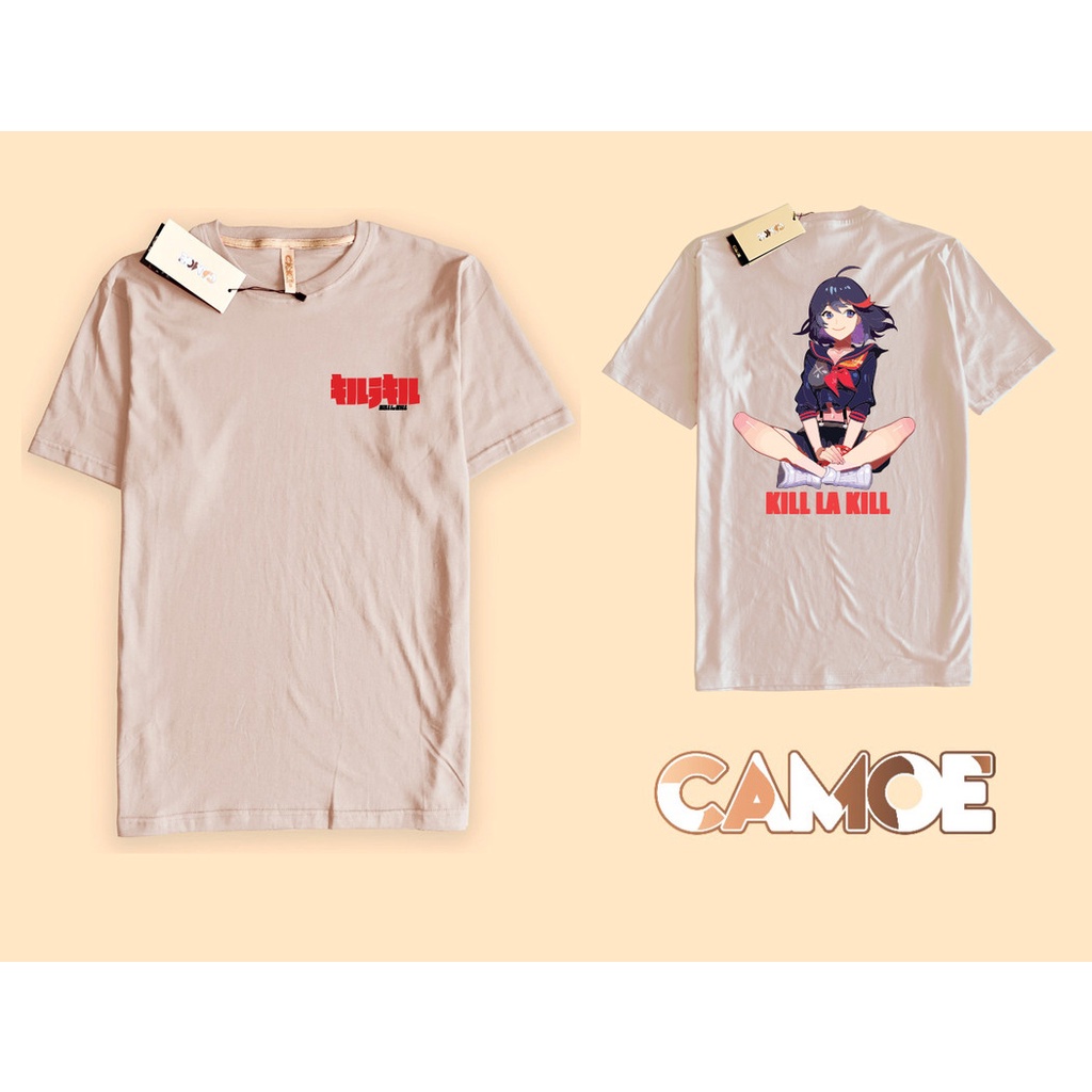 Kill La Kill Ryuko Matoi เสื้อยืดหน้าและหลังอนิเมะ