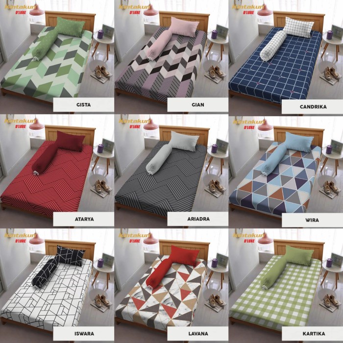 ผ้าปูที่นอน Kintakun Deluxe ขนาด 100x200 - Single Size Random Motif