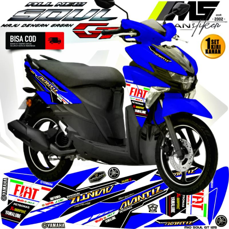 สติ๊กเกอร์รูปลอก Striping Variations Mio Soul Gt 125 2015-2023 ใหม่ Yamaha Mio Soul Gt 125 Led Yamah