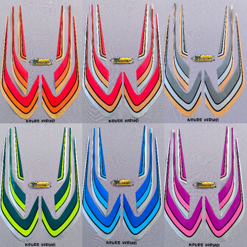 Merah Striping yamaha rx s rxs พิเศษ สีแดง คุณภาพ