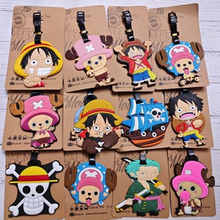 ป้ายแท็ก ขนาดเล็ก ลายการ์ตูนอนิเมะ One Piece Luffy Sauron Chopper สไตล์ญี่ปุ่น สําหรับตกแต่งกระเป๋าเดินทาง