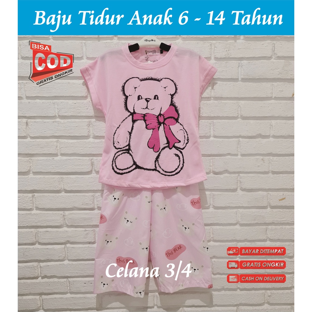 Juan Luis CHILDRENS SLEEPWEAR SET 3/4 Pants & Long Pants 6 ถึง 14 ปี || ปาจามาส