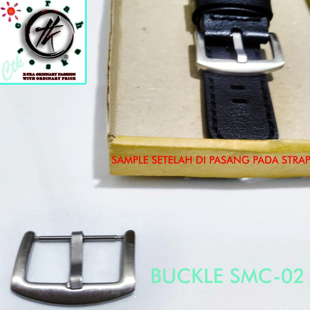 Laris Buckle Strap/Watch Strap/Watch Band Strap Cool Silver ( Buckle Only🚚 22Mm 24Mm 26Mm