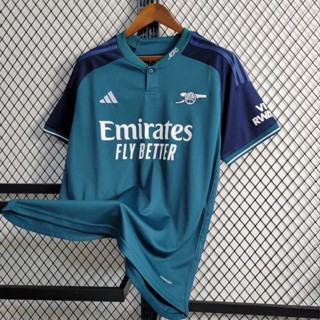 ใหม่ เสื้อเชิ้ตแขนสั้น พิมพ์ลาย JERSEY ARSENAL 3RD 2023 2024