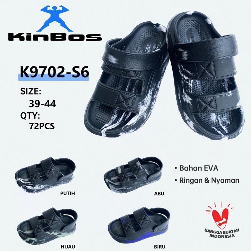 รองเท้าแตะกลมสําหรับเด็กผู้ชายมีสายรัดหลังสองตัว K9702-S6